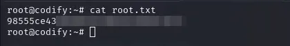 Root flag obtained