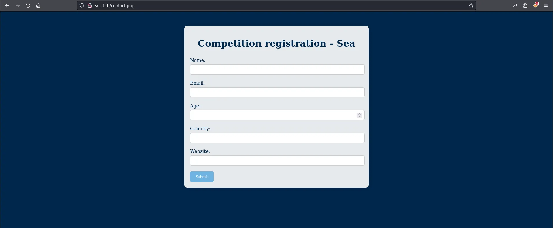 Contact form