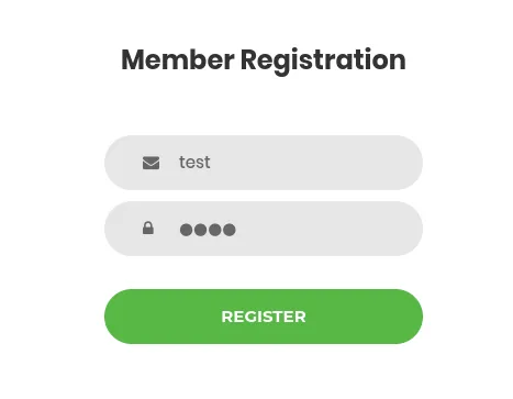 Registering a new account on the portal